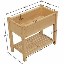 Yaheetech Pflanztisch Garten Hochbeet Blumenbeet Pflanzkasten Blumen Gemüse Ablage Im Garten, Terrasse Und Balkon -Zipper Geschäft 8600357600 A156 156 prod 003 1