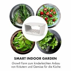 Klarstein GrowIt Farm Smart Indoor Garden 28 Pflanzen 48W LED 8 Liter -Zipper Geschäft 8600359300 11848 prod 004