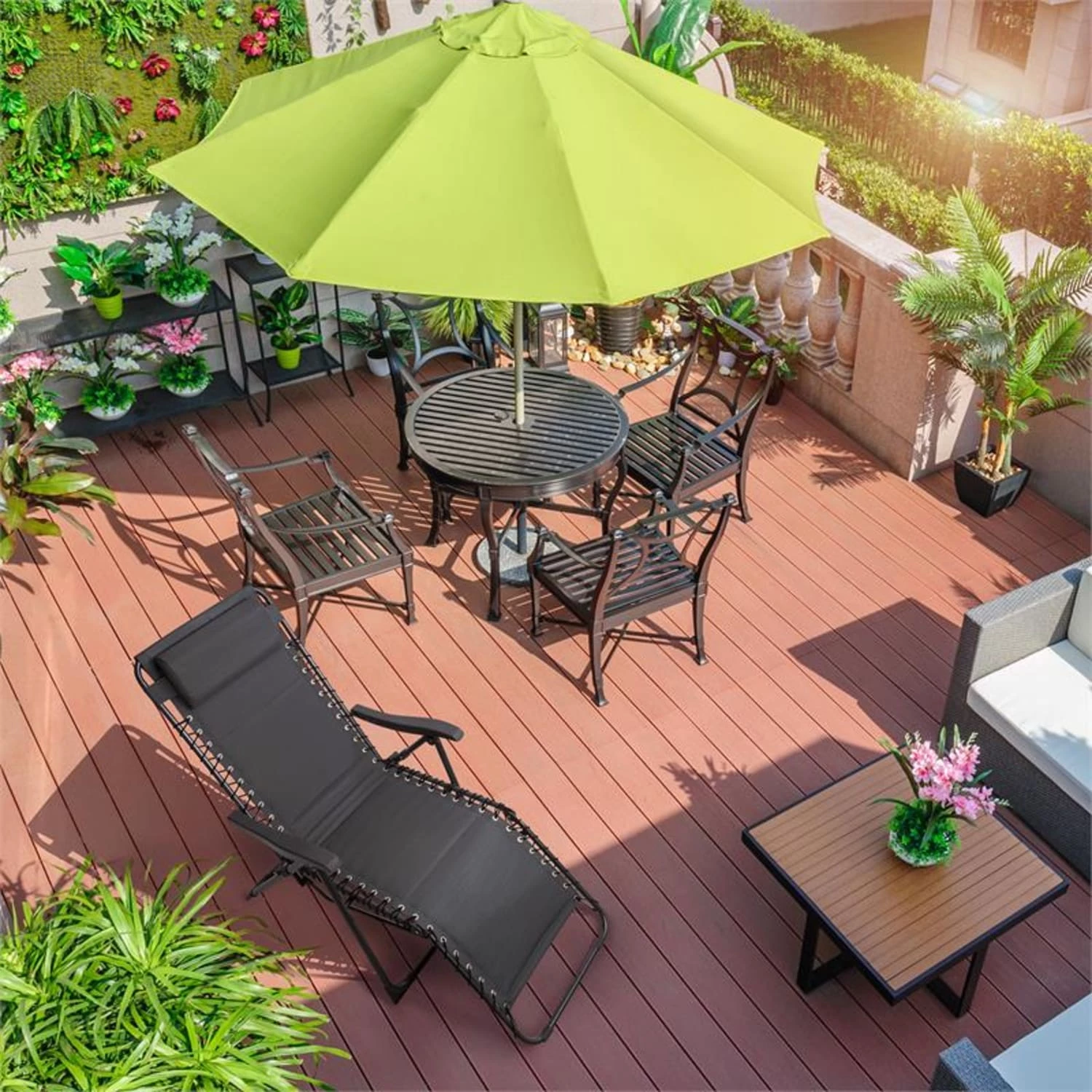 Blumfeldt California Dreaming Sonnenliege, Polsterung, Stahlrahmen, Grau 2 Blumfeldt California Dreaming Sonnenliege, Polsterung, Stahlrahmen, Grau – Bild 2