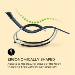 Blumfeldt Westwood Rocking Chair Schaukelliege Ergonomisch Aluminium Dunkelblau -Zipper Geschäft 8600359300 4968 prod 003