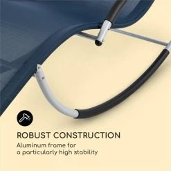 Blumfeldt Westwood Rocking Chair Schaukelliege Ergonomisch Aluminium Dunkelblau -Zipper Geschäft 8600359300 4968 prod 006