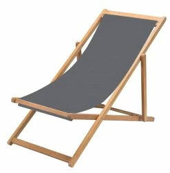 WOHNWOHL® Holz-Liegestuhl • Klappbar Klappliegestuhl • Sonnenliege • Strandstuhl • Liegesessel