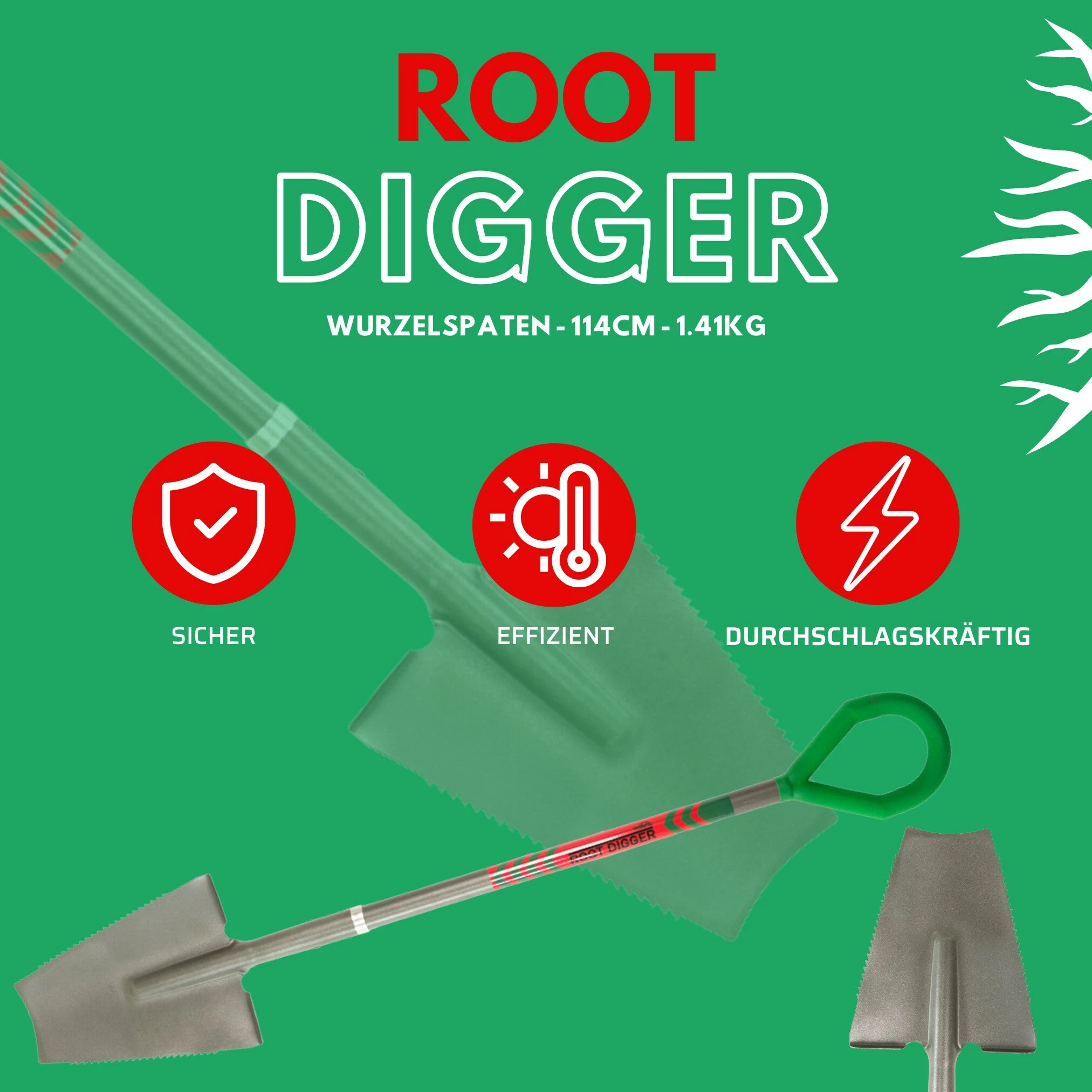 Starlyf® Wurzelspaten Root Digger 4 Starlyf® Wurzelspaten Root Digger – Bild 4