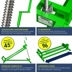 MASKO® Rasentraktor Heber 400kg Aufsitzmäher Hebevorrichtung Rasentraktorheber Reinig.Hilfe Hebebühne 8 MASKO® Rasentraktor Heber 400kg Aufsitzmäher Hebevorrichtung Rasentraktorheber Reinig.Hilfe Hebebühne -Zipper Geschäft 8600364700 18924 prod 003