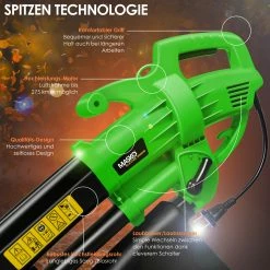 MASKO® Elektro Laubsauger 3in1 Elektrischer 3000W 45L Laubbläser Laubhäcksler -Zipper Geschäft 8600364700 19897 prod 003