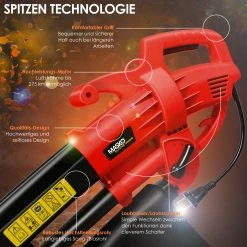 MASKO® Elektro Laubsauger 3in1 Elektrischer 3000W 45L Laubbläser Laubhäcksler -Zipper Geschäft 8600364700 19898 prod 003