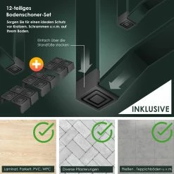 KESSER® Bierzeltgarnitur 3 Teilig Gartenmöbel-Set | Klappbar 170 X 46 X 75cm | 2X Bierbänke 1x Biertisch | Festzeltgarnitur Biertisch Stehtisch Sitzgarnitur Holz -Zipper Geschäft 8600364700 20113 prod 005