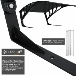 KESSER® Mähroboter Garage Dach Carport Überdachung Für Mähroboter Rasenmäher Rasenroboter Automower Garten Witterungsbeständig Mährobotergarage Inkl. Montagematerial, Maße 82 X 103 X 47 Cm -Zipper Geschäft 8600364700 20737 prod 006