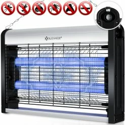 KESSER® Insektenvernichter Elektrisch UV LED Insektenfalle Mückenlampe Fliegenfänger Fliegenfalle, 25m² Inkl. Kettenaufhängung Insektenkiller Für Innenräume, Garten, Terrasse, Restaurant