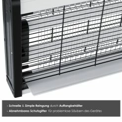 KESSER® Insektenvernichter Elektrisch UV LED Insektenfalle Mückenlampe Fliegenfänger Fliegenfalle, 25m² Inkl. Kettenaufhängung Insektenkiller Für Innenräume, Garten, Terrasse, Restaurant -Zipper Geschäft 8600364700 21020 prod 004