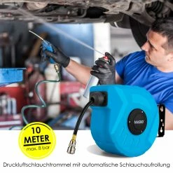 MASKO® Druckluftschlauch Aufroller Automatisch 1/4 Anschluss - Schlauchtrommel Wandschlauchhalter Schlauchaufroller Druckluftschlauch-Aufroller Druckluftschlauch-trommel -Zipper Geschäft 8600364700 21481 prod 006
