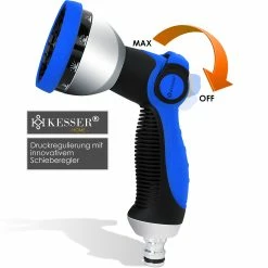 KESSER® Garten-Handbrause Premium 10 Funktionen | Garten-Spritzpistole Für Alle Gängigen Gartenschlauch-Systeme | Gartenbrause | | Spritzdüse | Mit Feststellfunktion | Drücke Bis 10 Bar | 8 KESSER® Garten-Handbrause Premium 10 Funktionen | Garten-Spritzpistole Für Alle Gängigen Gartenschlauch-Systeme | Gartenbrause | | Spritzdüse | Mit Feststellfunktion | Drücke Bis 10 Bar | -Zipper Geschäft 8600364700 22045 prod 003