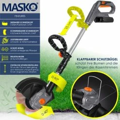 MASKO® Akku-Rasentrimmer Mit 20 V Li-Akku, 2,0 Ah Akku Und Ladegerät, Motorsense 26 Cm Schnittkreis, 180° Trimmwinkel, Teleskop-Stiel & Zusatzhandgriff, Inkl. 20 Messer Kunststoffklinge 8 MASKO® Akku-Rasentrimmer Mit 20 V Li-Akku, 2,0 Ah Akku Und Ladegerät, Motorsense 26 Cm Schnittkreis, 180° Trimmwinkel, Teleskop-Stiel & Zusatzhandgriff, Inkl. 20 Messer Kunststoffklinge -Zipper Geschäft 8600364700 22106 prod 003