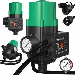 KESSER® Pumpensteuerung Mit Baranzeige Mit Kabel 10 Bar Druckwächter Elektrisch Druckschalter überwacht Den Wasserdruck - Automatisches Ein- Und Ausschalten