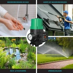 KESSER® Pumpensteuerung Mit Baranzeige Mit Kabel 10 Bar Druckwächter Elektrisch Druckschalter überwacht Den Wasserdruck - Automatisches Ein- Und Ausschalten -Zipper Geschäft 8600364700 22198 prod 005