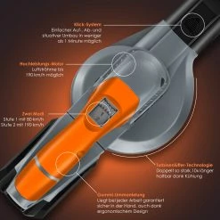 MASKO® Akku Laubbläser Mit Akku Und Ladegerät Power Charger - Luftstrom 190km/h - Lithium Ionen Akku 20 V, 2000 MAh 2,0 Ah - Leichtes Ergonomisches Elektrisch Gebläse 2-Gang Geschwindigkeit -Zipper Geschäft 8600364700 22464 prod 004