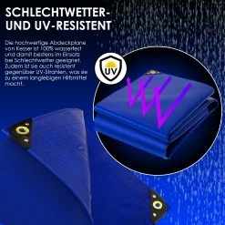 KESSER® Premium Abdeckplane Mit Ösen, 650 G/m² PVC Wasserdicht & Reißfest - Hochwertige Plane Universell Für LKW, Pool, Holz Gartenmöbel - Abdeckung, Schutzplane, Gewebeplane -Zipper Geschäft 8600364700 22736 prod 004