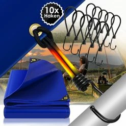 KESSER® Premium Abdeckplane Mit Ösen, 650 G/m² PVC Wasserdicht & Reißfest - Hochwertige Plane Universell Für LKW, Pool, Holz Gartenmöbel - Abdeckung, Schutzplane, Gewebeplane -Zipper Geschäft 8600364700 22736 prod 006