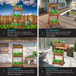 KESSER® Hochbeet Mit Etagen Premium Blumenkasten Blumentreppe Pflanztreppe - Gemüsebeet Kräuterbeet Pflanzkübel Frühbeet Blumenbeet Pflanzkasten Inkl. Gartenvlies- Beet Für Terrasse Balkon & Garten 8 KESSER® Hochbeet Mit Etagen Premium Blumenkasten Blumentreppe Pflanztreppe - Gemüsebeet Kräuterbeet Pflanzkübel Frühbeet Blumenbeet Pflanzkasten Inkl. Gartenvlies- Beet Für Terrasse Balkon & Garten -Zipper Geschäft 8600364700 22829 prod 003