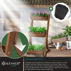 KESSER® Hochbeet Mit Etagen Premium Blumenkasten Blumentreppe Pflanztreppe - Gemüsebeet Kräuterbeet Pflanzkübel Frühbeet Blumenbeet Pflanzkasten Inkl. Gartenvlies- Beet Für Terrasse Balkon & Garten 9 KESSER® Hochbeet Mit Etagen Premium Blumenkasten Blumentreppe Pflanztreppe - Gemüsebeet Kräuterbeet Pflanzkübel Frühbeet Blumenbeet Pflanzkasten Inkl. Gartenvlies- Beet Für Terrasse Balkon & Garten -Zipper Geschäft 8600364700 22829 prod 004