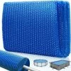 KESSER® Pool Solarabdeckplane Rund Ø 244 Cm | Solarfolie Stärke 120 µm | Solarabdeckung Solarplane Zuschneidbar |Poolsolarplane Solar Folie Poolheizung Für Wassererwärmung Wärmeplane