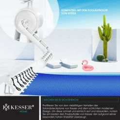 KESSER® Pool Solarabdeckplane Rund Ø 244 Cm | Solarfolie Stärke 120 µm | Solarabdeckung Solarplane Zuschneidbar |Poolsolarplane Solar Folie Poolheizung Für Wassererwärmung Wärmeplane -Zipper Geschäft 8600364700 23032 prod 003