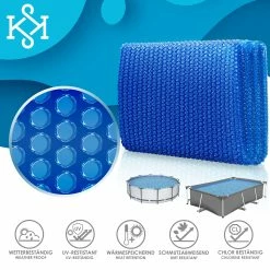 KESSER® Pool Solarabdeckplane Rund Ø 244 Cm | Solarfolie Stärke 120 µm | Solarabdeckung Solarplane Zuschneidbar |Poolsolarplane Solar Folie Poolheizung Für Wassererwärmung Wärmeplane -Zipper Geschäft 8600364700 23032 prod 006
