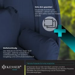 KESSER® Luxe Hängesessel Mit Gestell + Weicher Sitzkissen, Seitenpolsterung, Sitz- Und Rückenkissen Hängekorb Indoor & Outdoor, Garten Schaukel Korb Hängestuhl Stabiler Standfuß, Max. 150 Kg 9 KESSER® Luxe Hängesessel Mit Gestell + Weicher Sitzkissen, Seitenpolsterung, Sitz- Und Rückenkissen Hängekorb Indoor & Outdoor, Garten Schaukel Korb Hängestuhl Stabiler Standfuß, Max. 150 Kg -Zipper Geschäft 8600364700 23157 prod 004