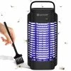 KESSER® Elektrischer Insektenvernichter 18W Insektenfalle Elektrisch 360° Mit UV-Lampe Mückenlampe Fliegenfänger Fliegenfalle Inkl. Insektenfeger Insektenkiller Für Innenräume & Außen Garten Terrasse