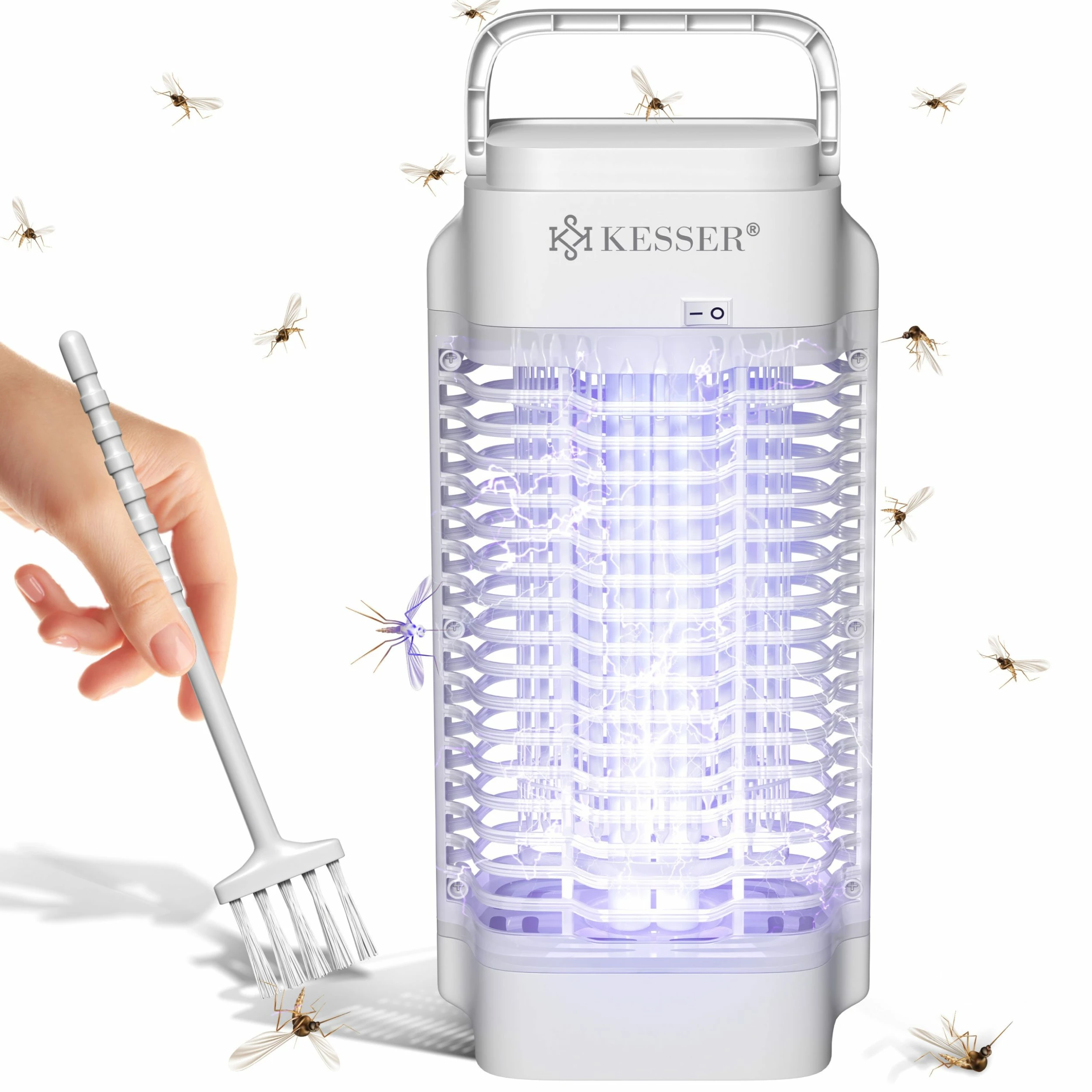 KESSER® Elektrischer Insektenvernichter 18W Insektenfalle Elektrisch 360° Mit UV-Lampe Mückenlampe Fliegenfänger Fliegenfalle Inkl. Insektenfeger Insektenkiller Für Innenräume & Außen Garten Terrasse 1 KESSER® Elektrischer Insektenvernichter 18W Insektenfalle Elektrisch 360° Mit UV-Lampe Mückenlampe Fliegenfänger Fliegenfalle Inkl. Insektenfeger Insektenkiller Für Innenräume & Außen Garten Terrasse