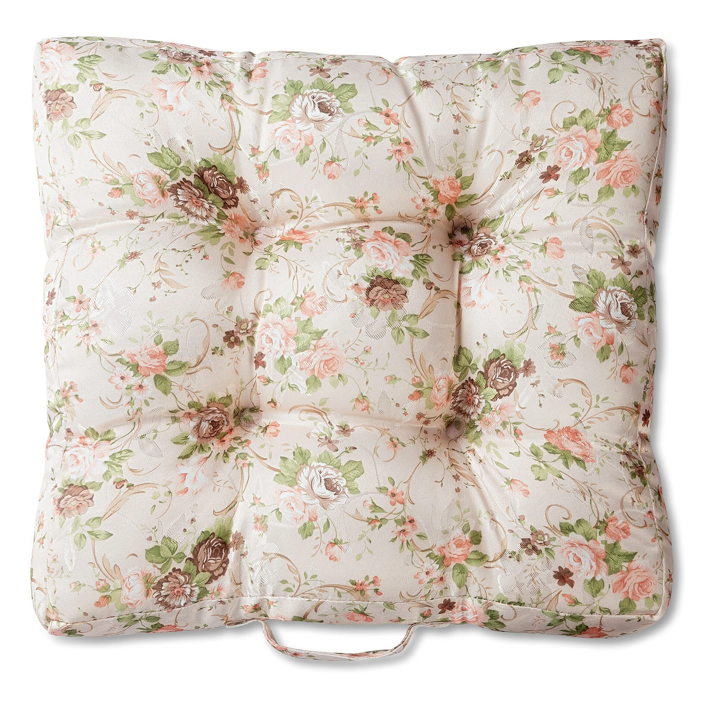 Wometo Auflage Matratzenkissen Rosi - Gestepptes Stuhlkissen / Bodenkissen Im Landhaus-Stil Mit Rosen 2 Wometo Auflage Matratzenkissen Rosi - Gestepptes Stuhlkissen / Bodenkissen Im Landhaus-Stil Mit Rosen – Bild 2