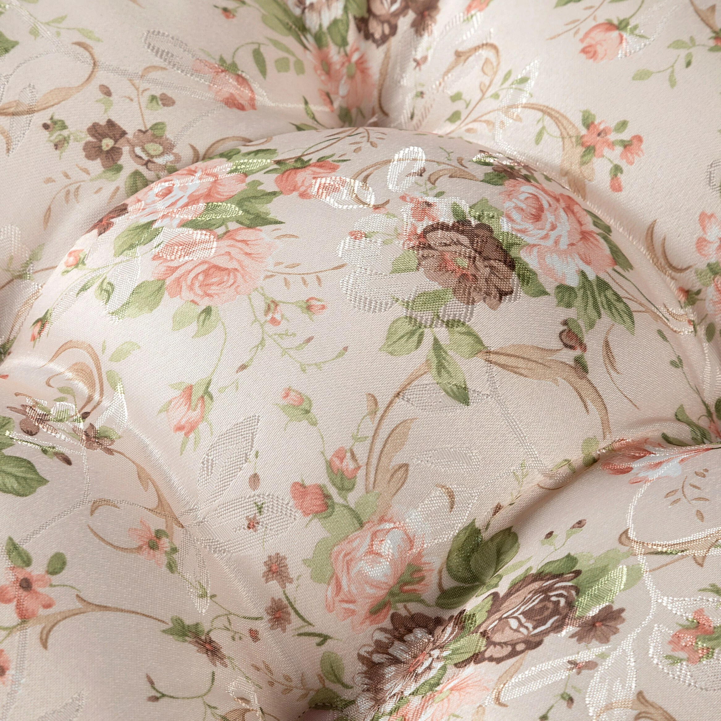 Wometo Auflage Matratzenkissen Rosi - Gestepptes Stuhlkissen / Bodenkissen Im Landhaus-Stil Mit Rosen 4 Wometo Auflage Matratzenkissen Rosi - Gestepptes Stuhlkissen / Bodenkissen Im Landhaus-Stil Mit Rosen – Bild 4