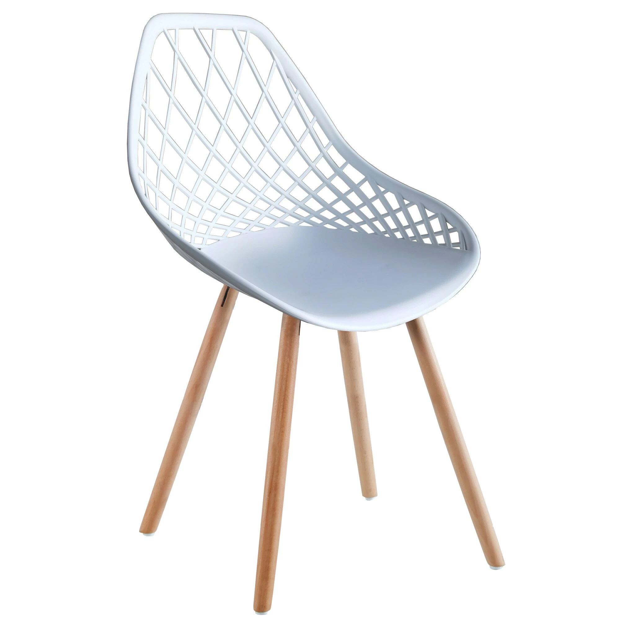 TRISENS 2er 4er Set Kunststoffstuhl Küchenstuhl Esszimmerstuhl Gartenstuhl Stuhl Holzbein 2 TRISENS 2er 4er Set Kunststoffstuhl Küchenstuhl Esszimmerstuhl Gartenstuhl Stuhl Holzbein – Bild 2