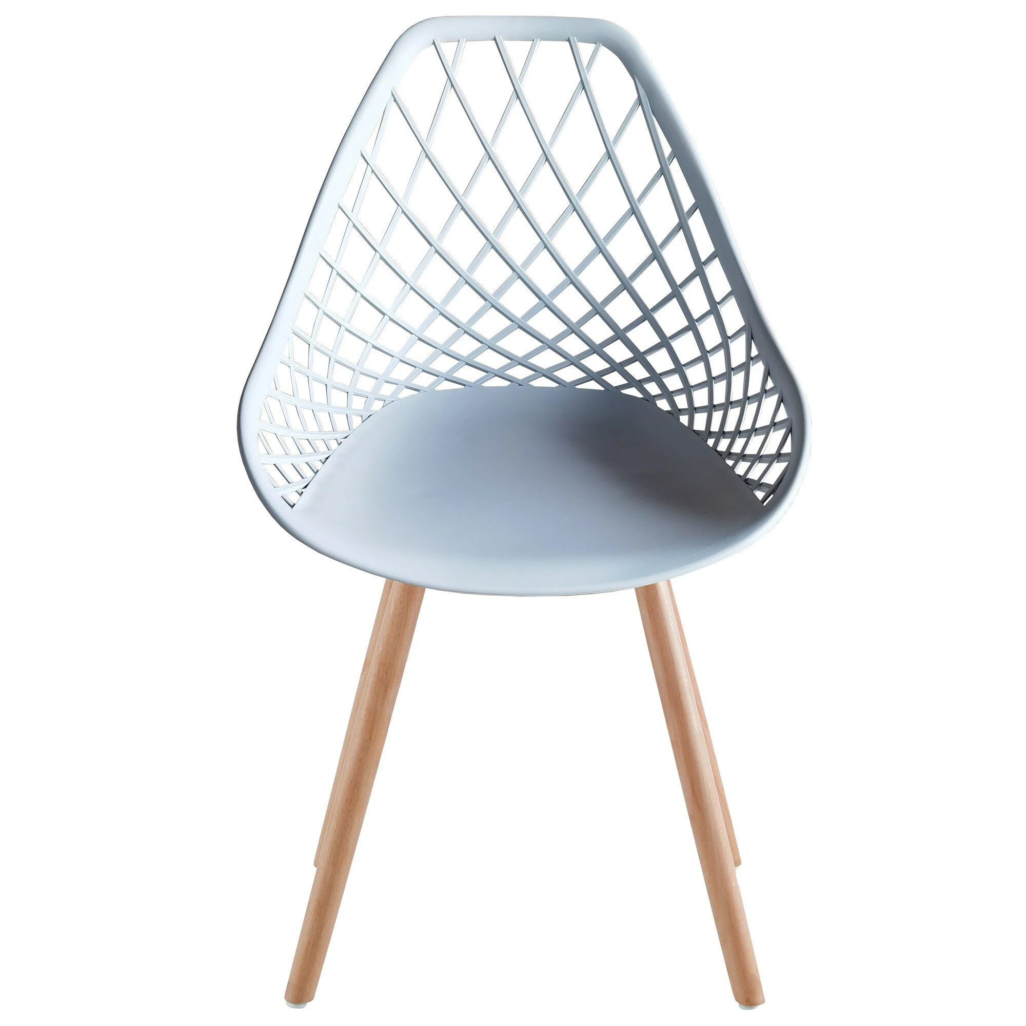 TRISENS 2er 4er Set Kunststoffstuhl Küchenstuhl Esszimmerstuhl Gartenstuhl Stuhl Holzbein 3 TRISENS 2er 4er Set Kunststoffstuhl Küchenstuhl Esszimmerstuhl Gartenstuhl Stuhl Holzbein – Bild 3