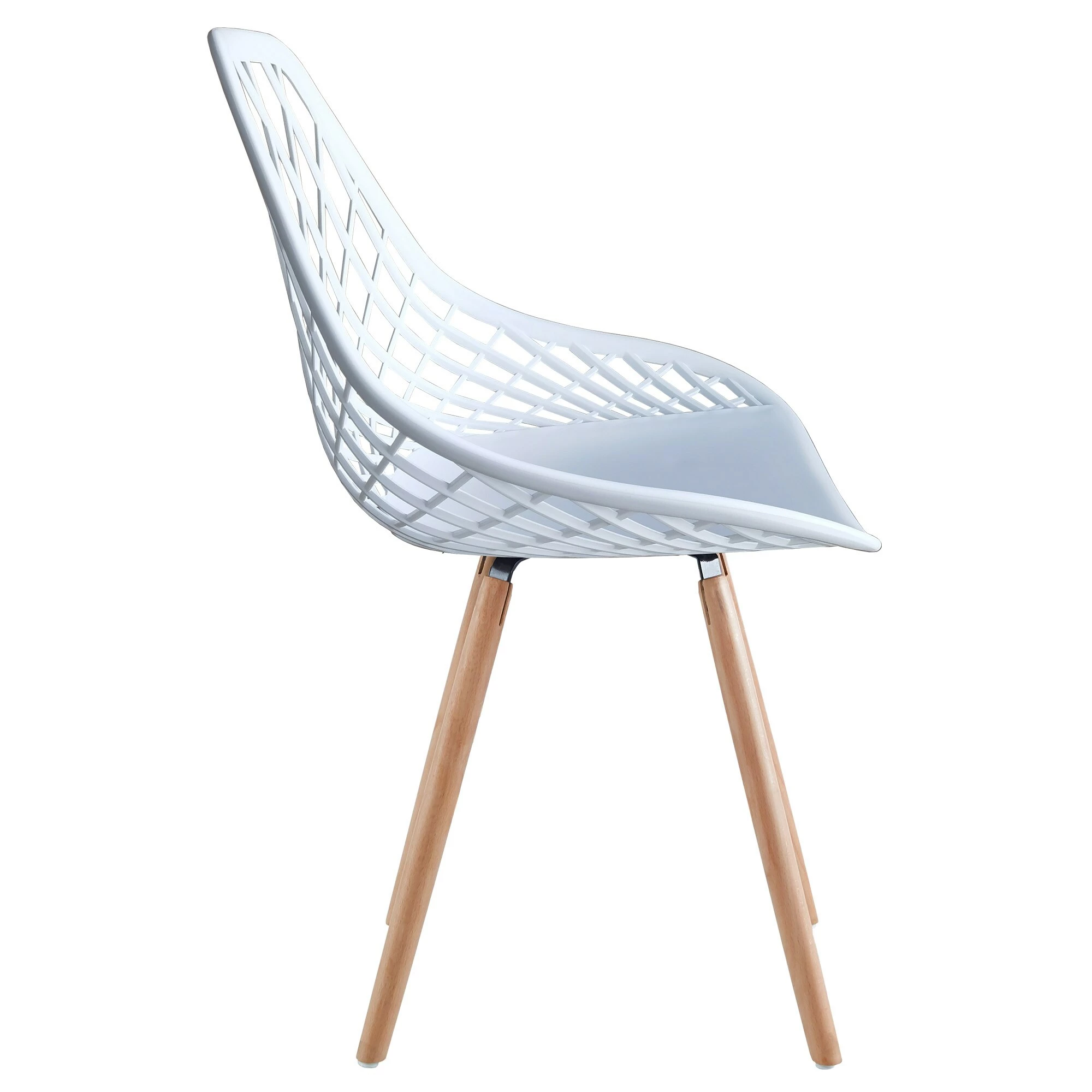 TRISENS 2er 4er Set Kunststoffstuhl Küchenstuhl Esszimmerstuhl Gartenstuhl Stuhl Holzbein 4 TRISENS 2er 4er Set Kunststoffstuhl Küchenstuhl Esszimmerstuhl Gartenstuhl Stuhl Holzbein – Bild 4