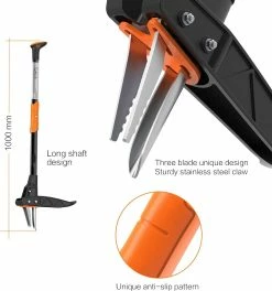 TACKLIFE GSW1A, Stehender Jäter, Verdickter Edelstahl Mit 3 Krallen Und Hochfesten Pedalen, Automatisches Federrücklaufgerät, Effizienter Jäter -Zipper Geschäft 8600367000 2365 prod 003