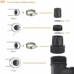 TACKLIFE GSUP2B, Tauchpumpe, 400-W-Pumpe, Max. Durchflussrate 9000 L / H, Max. Förderhöhe 5 M, Verunreinigungen Ø 25 Mm, Max. Eintauchtiefe 6 M, 8-Blatt-Laufräder, Schmutzwasser-Tauchpumpe Mit Schwimmerschalter -Zipper Geschäft 8600367000 2429 prod 004