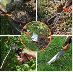 TACKLIFE GGT5A, Gartenwerkzeug Set, Gartengeräte Aus Rostfreiem Edelstahl (29 In 1) : Transplantatkelle, Unkrautstecher, Gartenschere, Gartenunkrautschneider, Pflanzenkelle Mit Skala, Gartengabel, Handtasche Usw. -Zipper Geschäft 8600367000 2430 prod 003