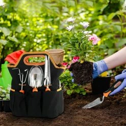 TACKLIFE GGT5A, Gartenwerkzeug Set, Gartengeräte Aus Rostfreiem Edelstahl (29 In 1) : Transplantatkelle, Unkrautstecher, Gartenschere, Gartenunkrautschneider, Pflanzenkelle Mit Skala, Gartengabel, Handtasche Usw. -Zipper Geschäft 8600367000 2430 prod 004